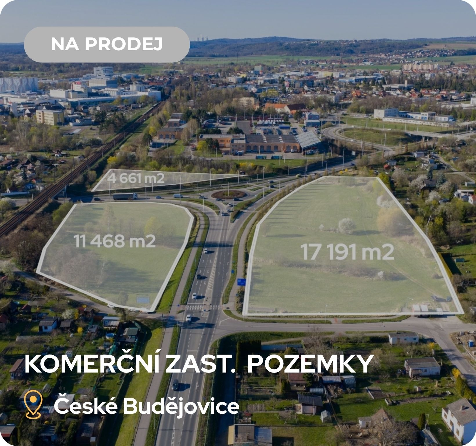 Prodej lukrativních komerčních pozemků 