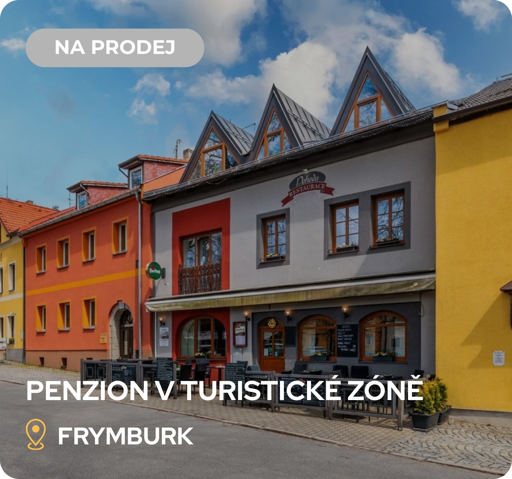 Prodej zavedeného penzionu v turistické zóně 